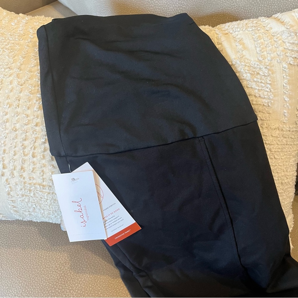NWT Isabel maternity black pants size Large